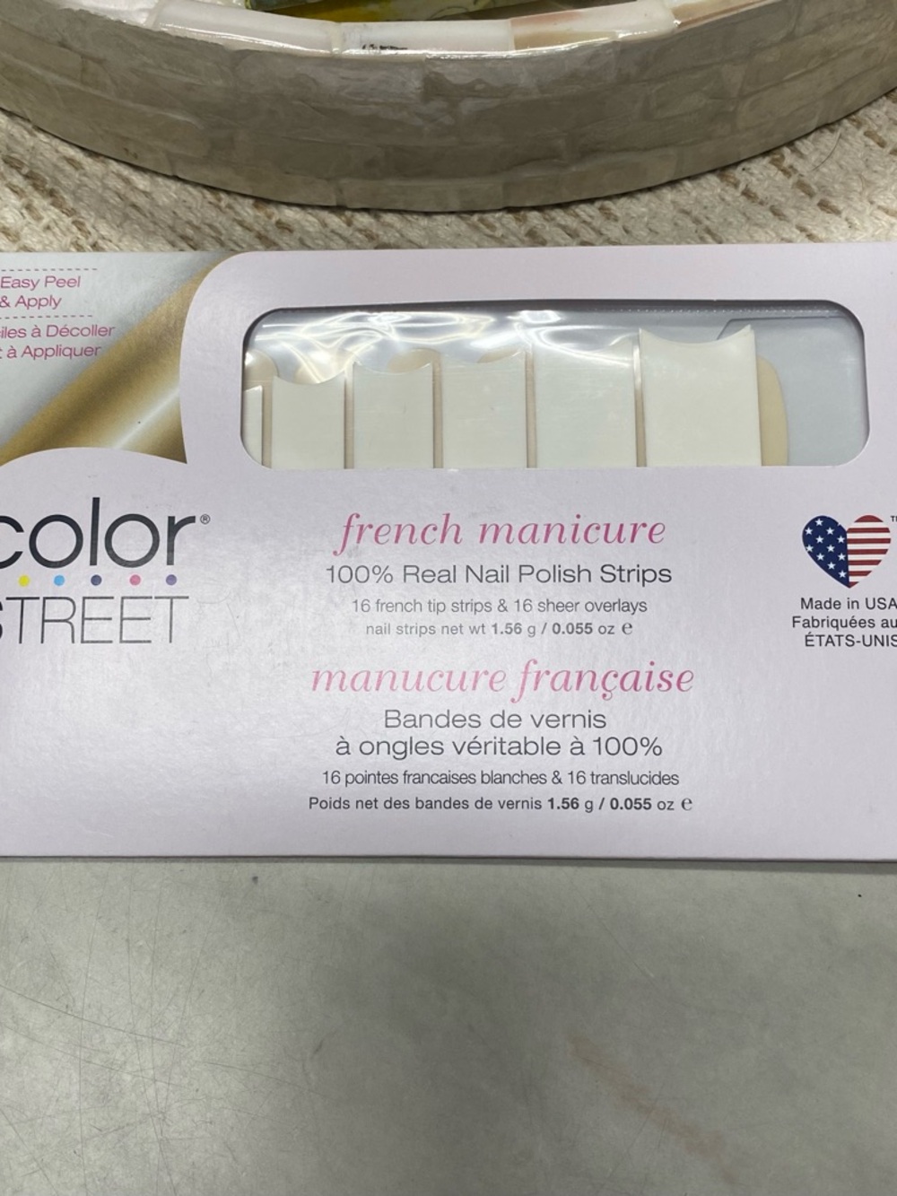 Color Street French Manicure Nail Polish Strips - City of Love